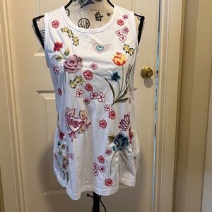 Johnny Was Floral Tank